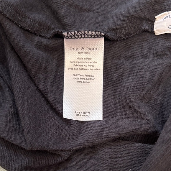 rag & bone Black Long Sleeve Women's Top - Picture 4 of 5